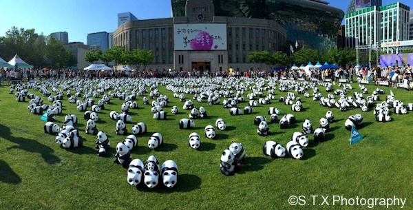 法国艺术家格兰金1600熊猫