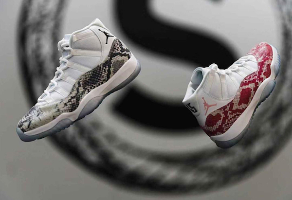 Air Jordan 11 、粉蛇、白蛇