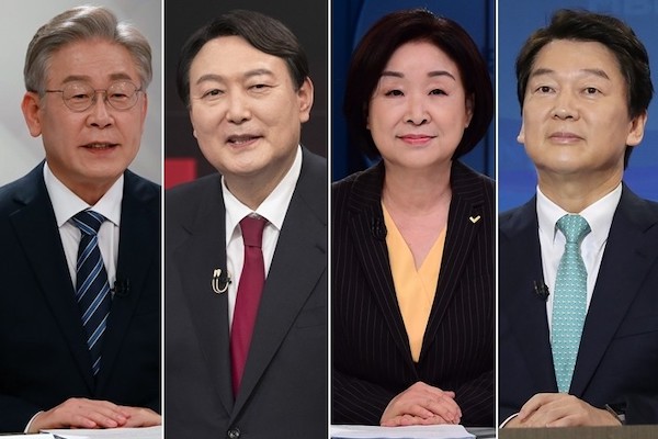 韩国第20届总统选举、共同民主党、总统候选人、李在明、国民力量党、尹锡悦、国民之党、安哲秀